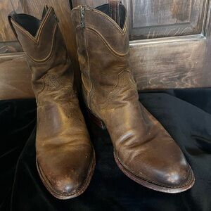 Men's Brown Leather Western Boots